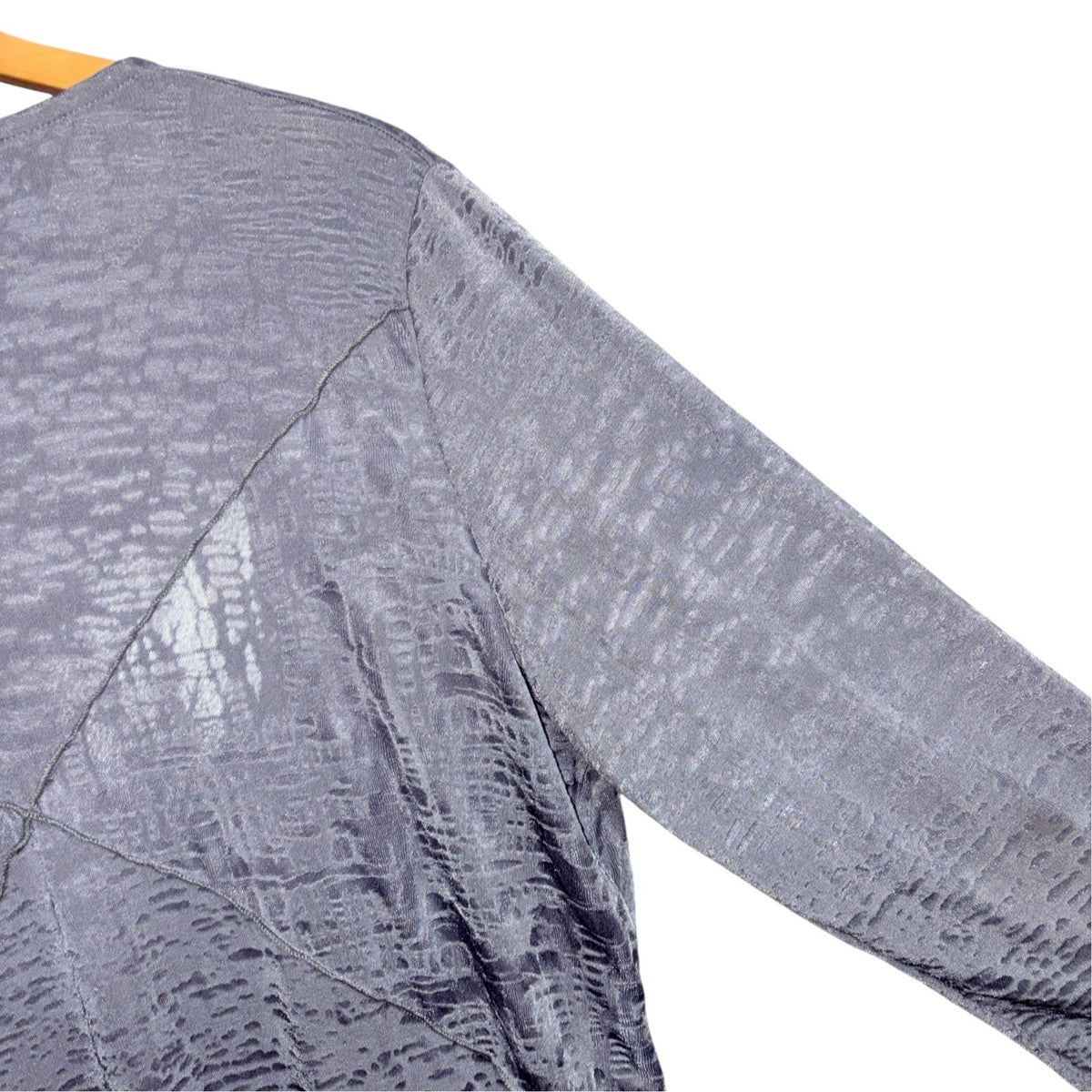 Per Una Women's Size UK 18 Grey V-Neck Open Front 3/4 Sleeve Cardigan VGC