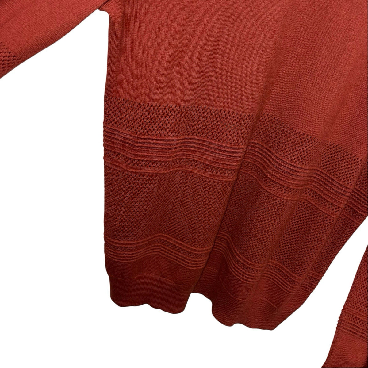Market & Spruce Size 2XL Jumper Pullover Long Sleeve "Rowan" Rust Red New