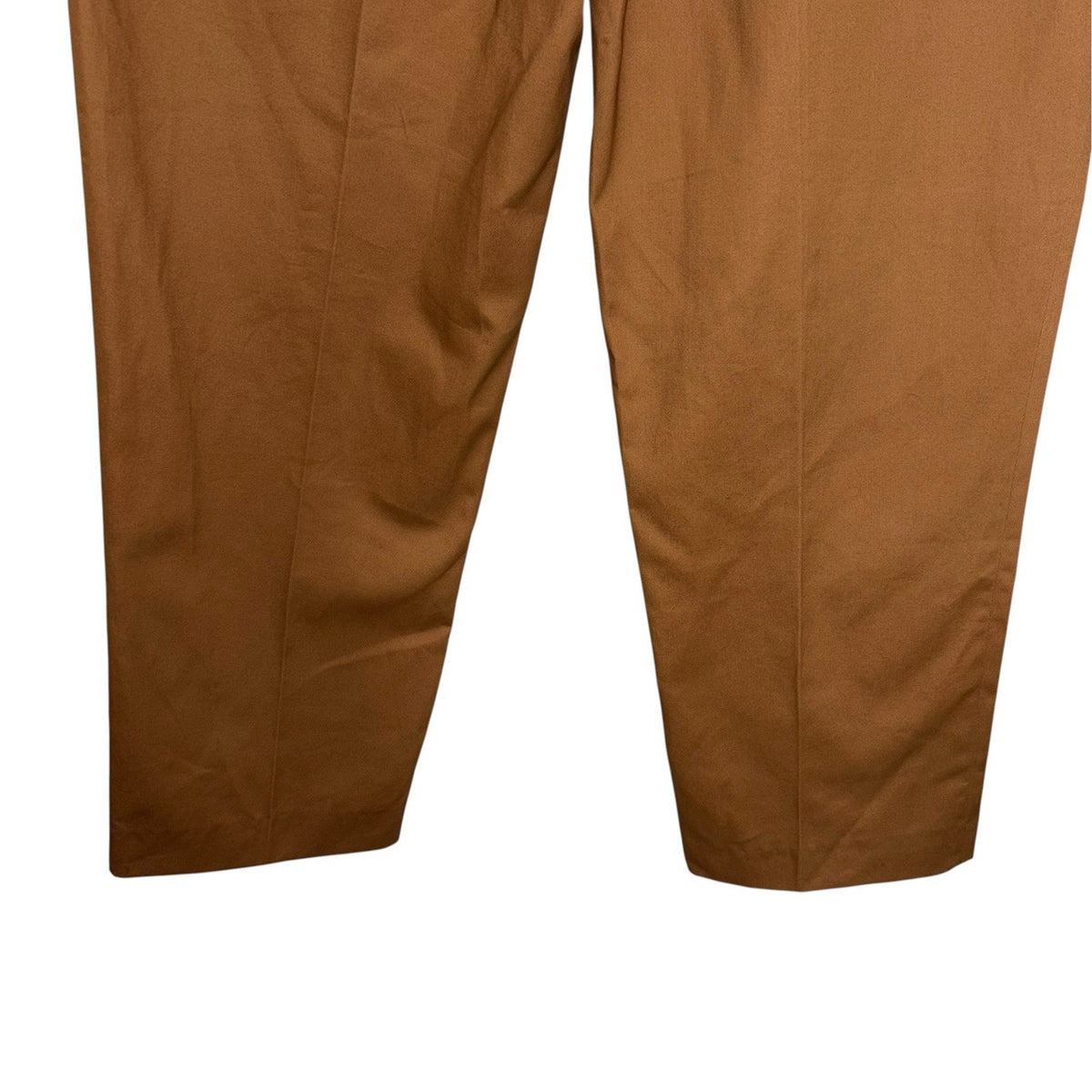 Peter Christian Size 48"W Chinos Trousers Tan Brown Straight Fit Pleat Front VGC