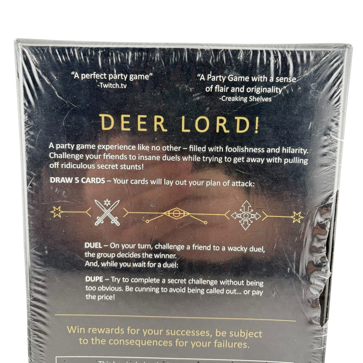 Deer Lord! Party Card Game Kick Starter Lark & Clam New Sealed Game