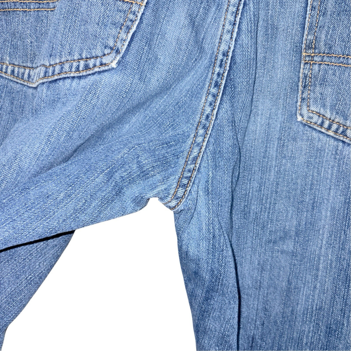 Ben Sherman Men's W36 L34 Loose Fit Blue Jeans Wide-Leg 100% Cotton Denim