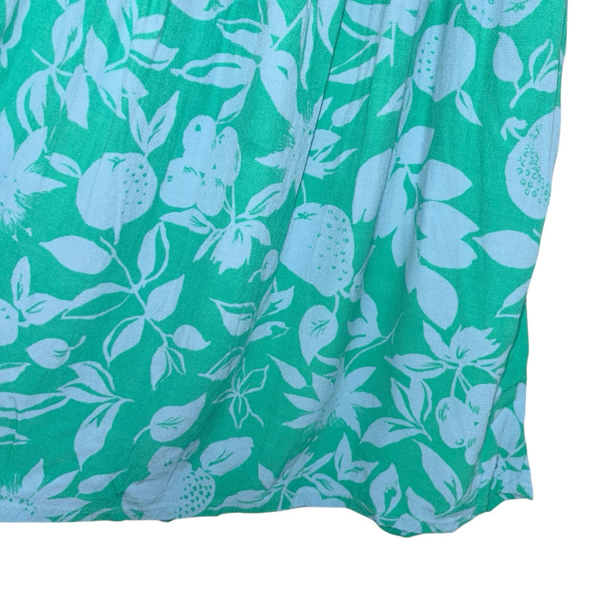 Joules Size UK 14 Floaty Summer Skirt Green Eileen Leaf Print With Pockets VGC