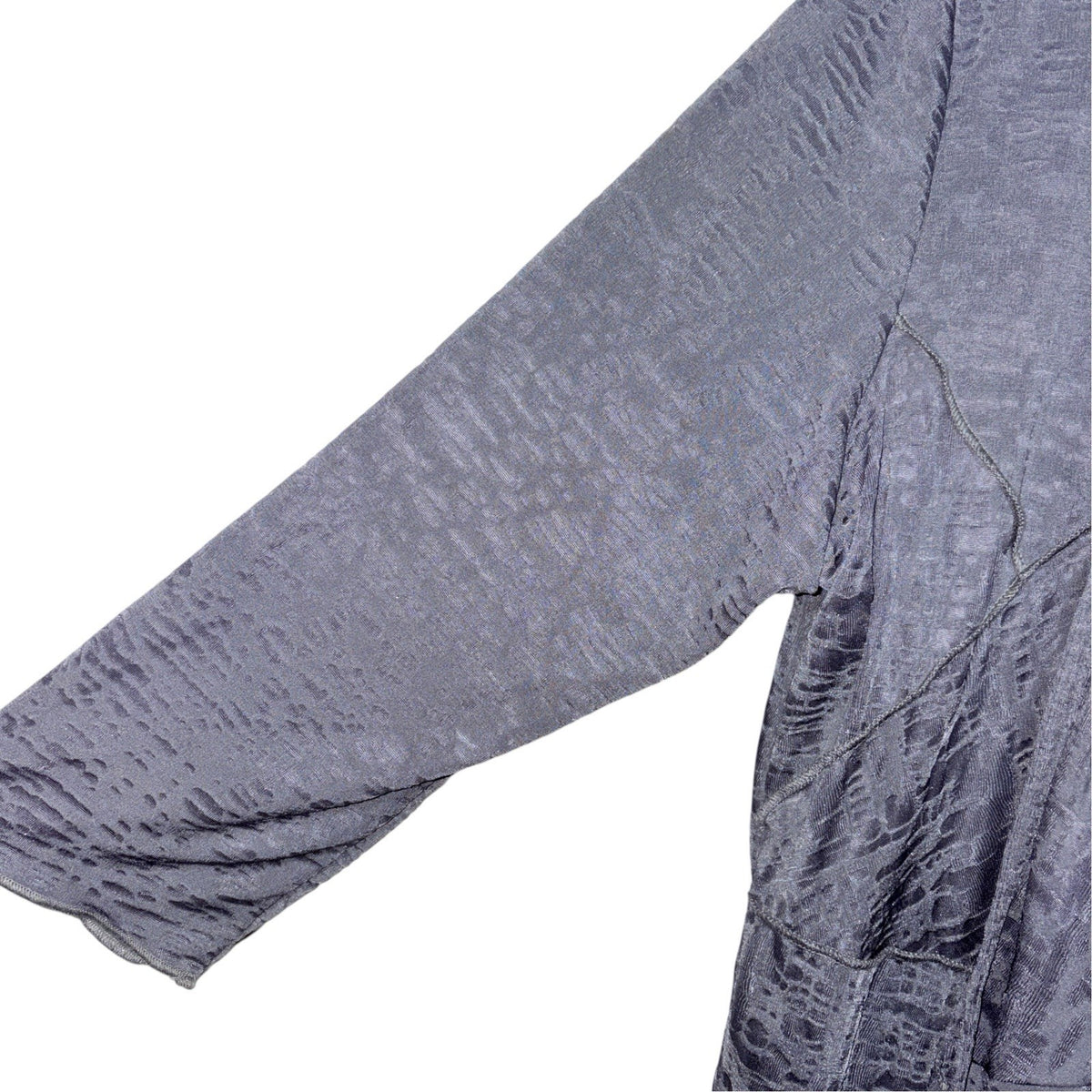 Per Una Women's Size UK 18 Grey V-Neck Open Front 3/4 Sleeve Cardigan VGC