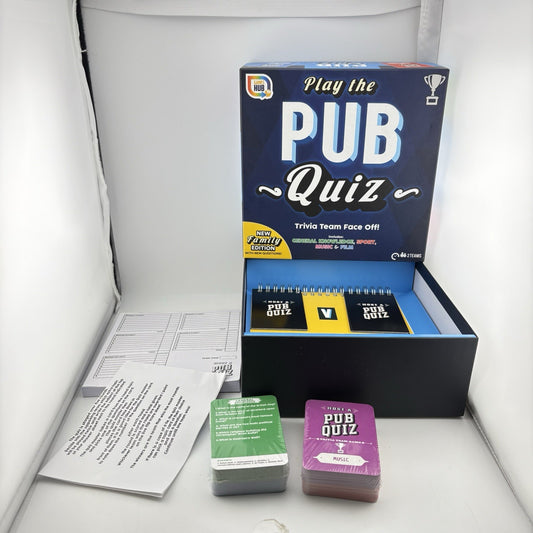 Games Hub Play The Pub Quiz Family Edition Board Game New Open Box
