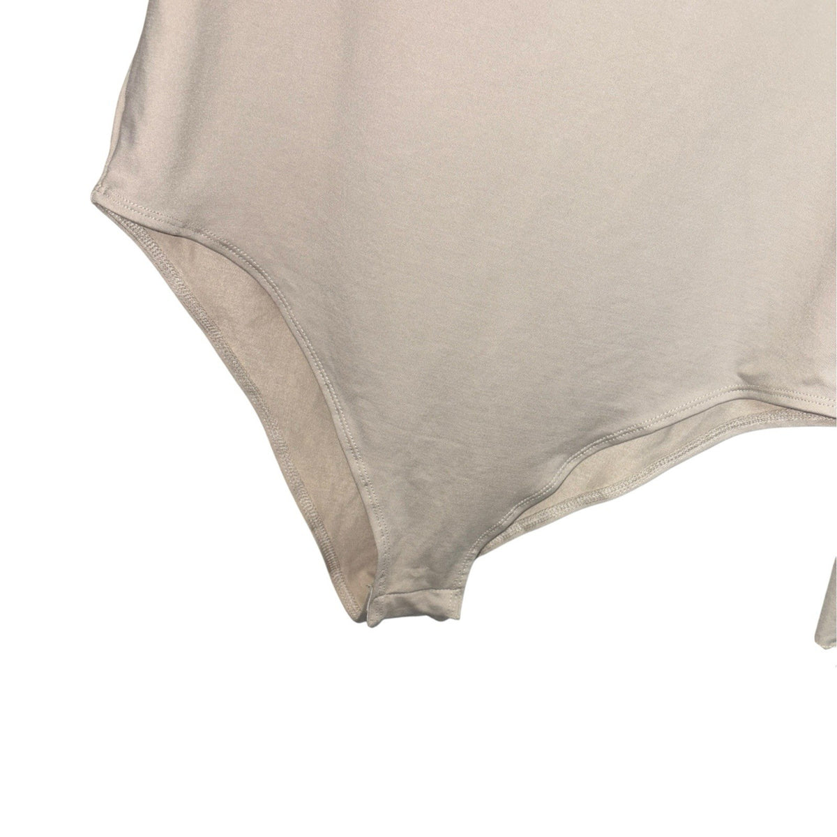 Topshop Women's Size Medium Long Sleeved Bodysuit Beige Cream Used VGC