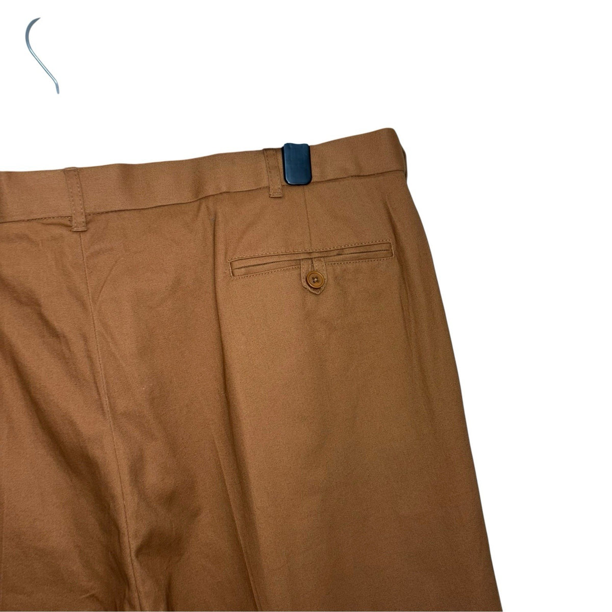 Peter Christian Size 48"W Chinos Trousers Tan Brown Straight Fit Pleat Front VGC