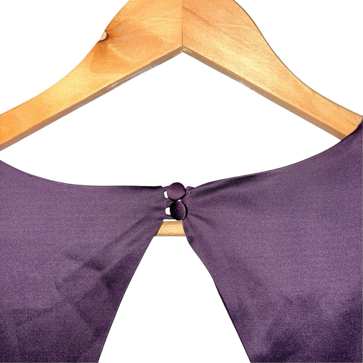 Warehouse Spotlight Women's Size UK 10 Occasions Dress Deep Purple Zip Rear Worn