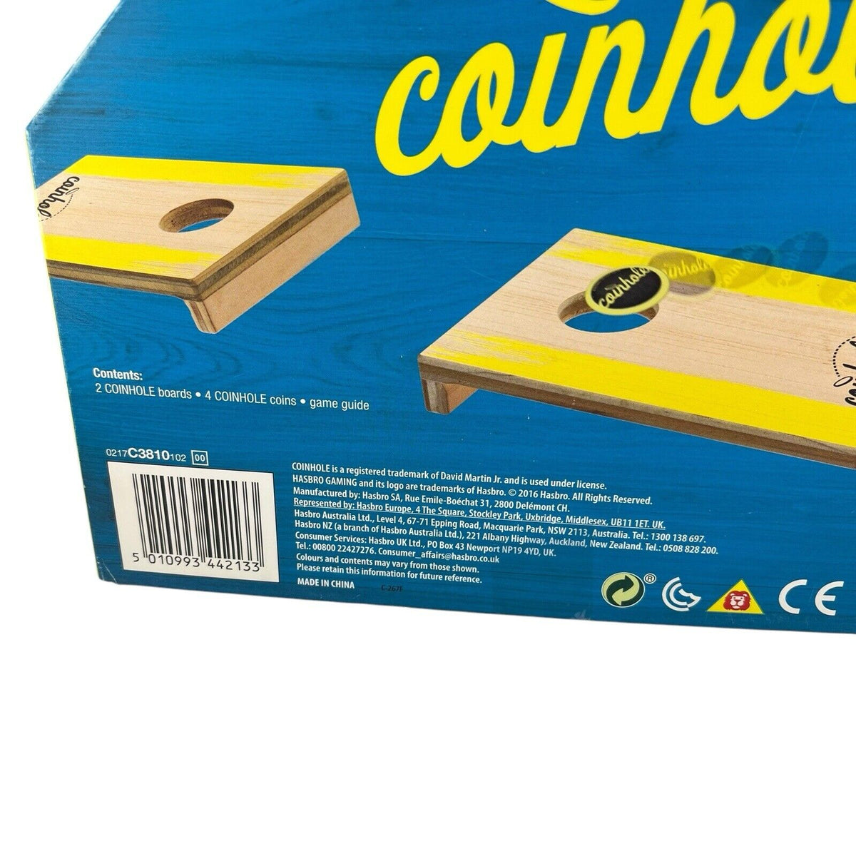 Hasbro Coinhole The Tabletop Coin Bouncing Board Game Traditional Family Skill