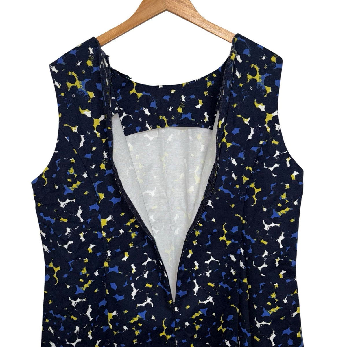 BNWT Dickins & Jones Women's Size UK 20 Sleeveless Dress Navy Multi Pattern