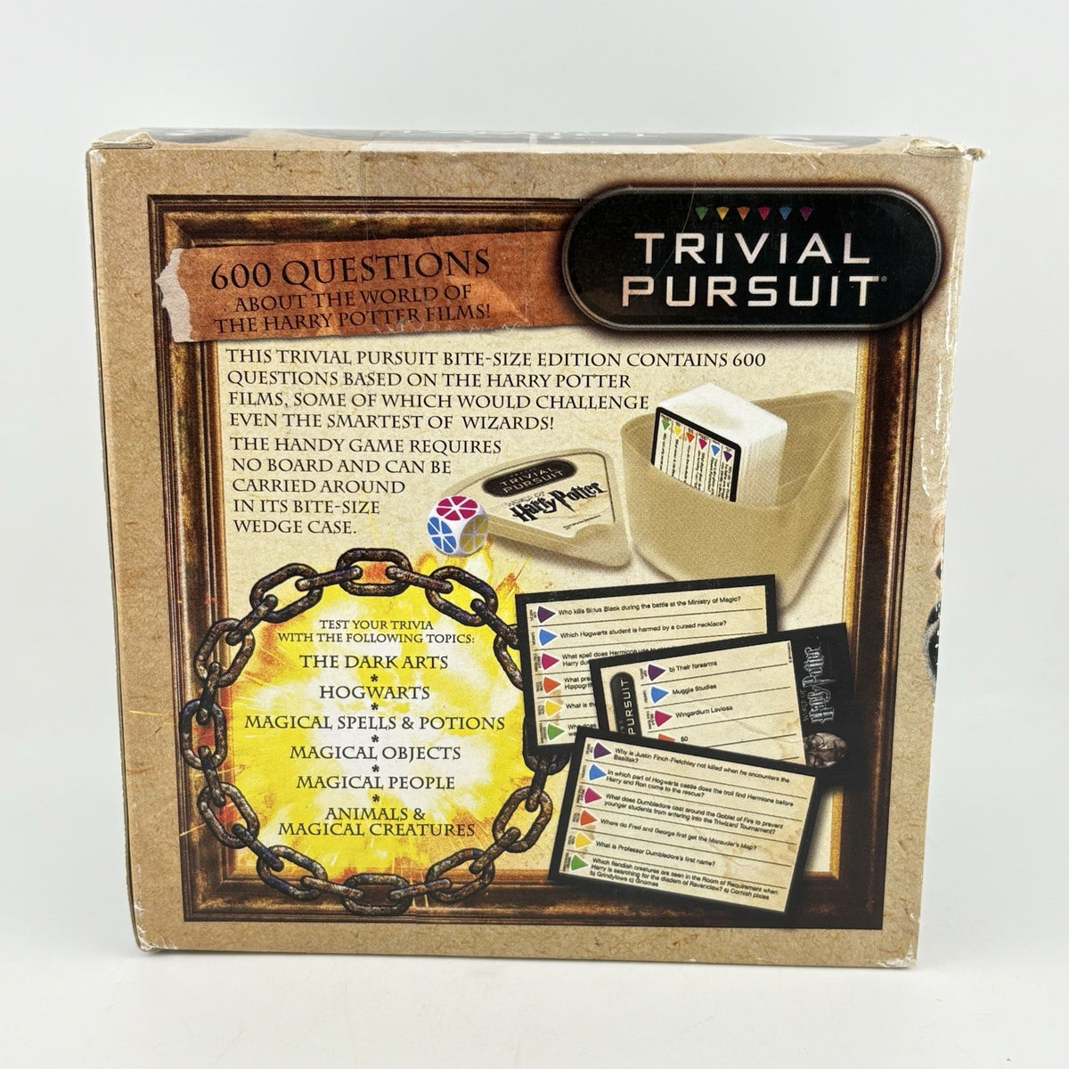 World of Harry Potter Edition Trivial Pursuit Game Quiz Travel Bitesize VGC