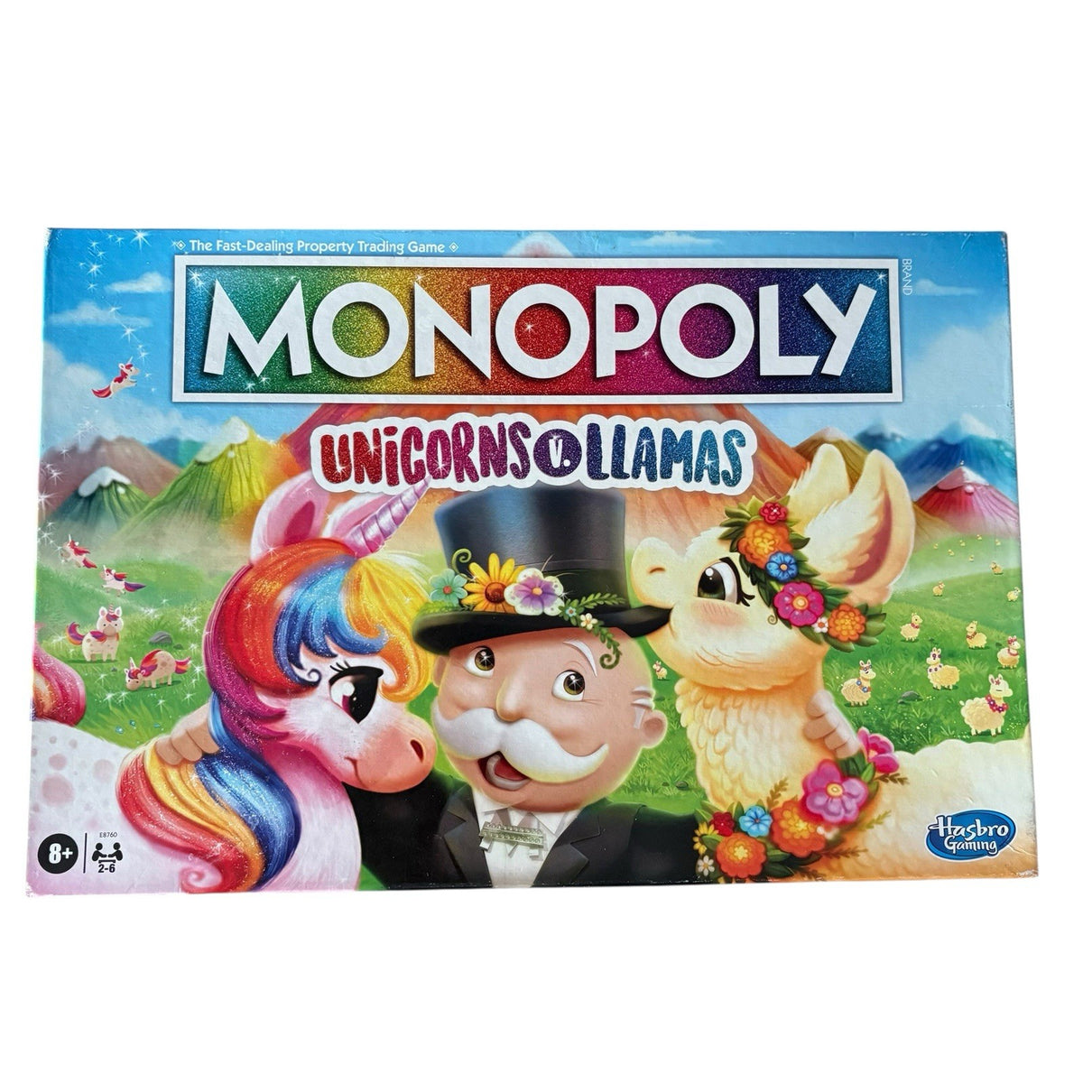 Monopoly Unicorns Vs. Llamas Board Game 2019 Complete & Very Good Condition