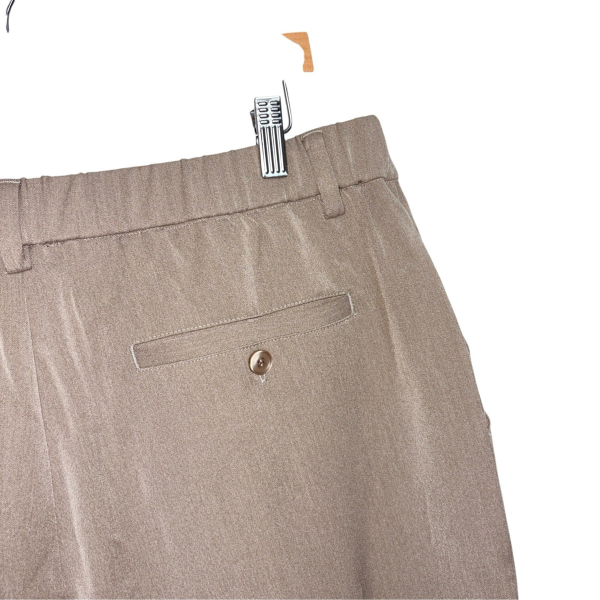 Mauvais Men's Size W36 Beige Taupe Tailored Trousers Relaxed Fit Pleated New