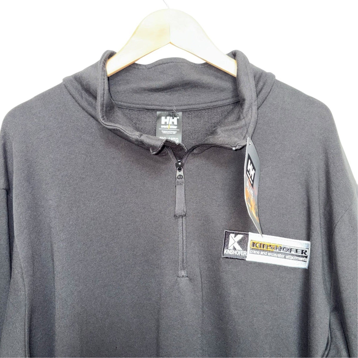Helly Hansen Workwear Size 3XL Sweatshirt Manchester 1/2 Zip Black Branded New