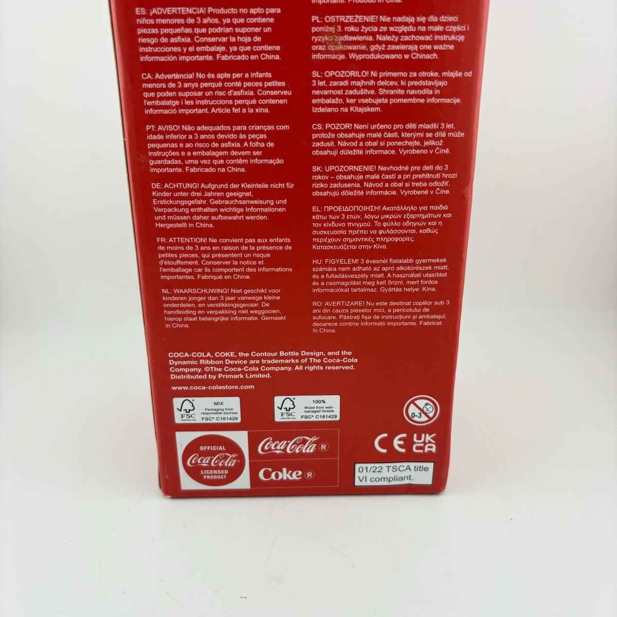 Coca-Cola x Primark Make Your Own Party Tower Game Complete New Sealed