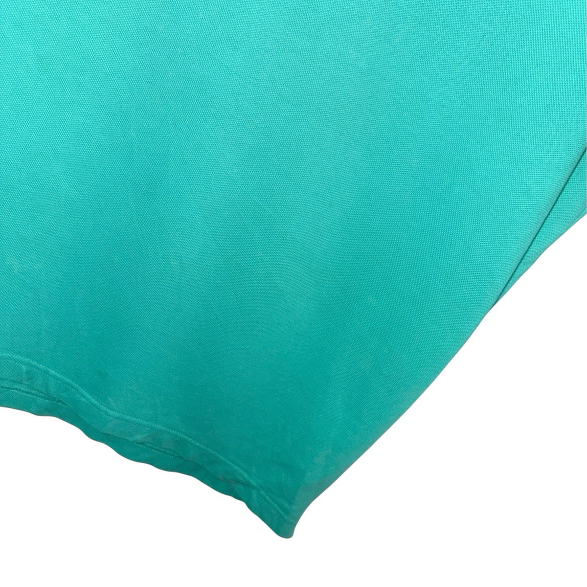 Nautica Mens Size 2XL Short Sleeve Polo Shirt Teal Green Embroidered Logo Worn