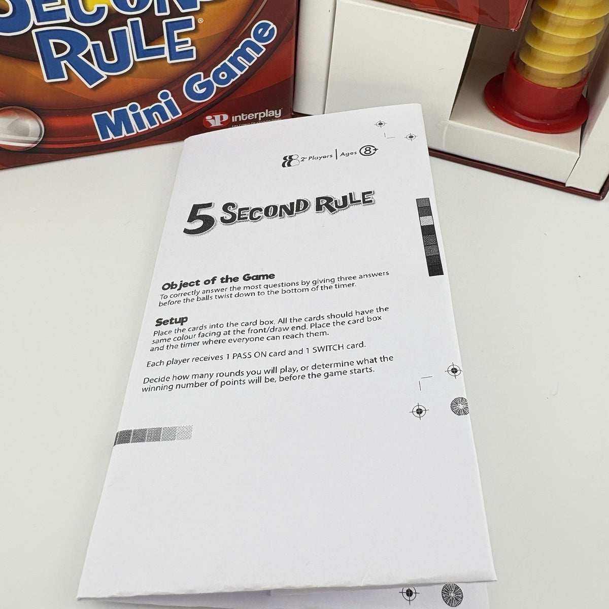 5 Second Rule Mini Game Quick-Fire Family Party Fun Complete Game VGC