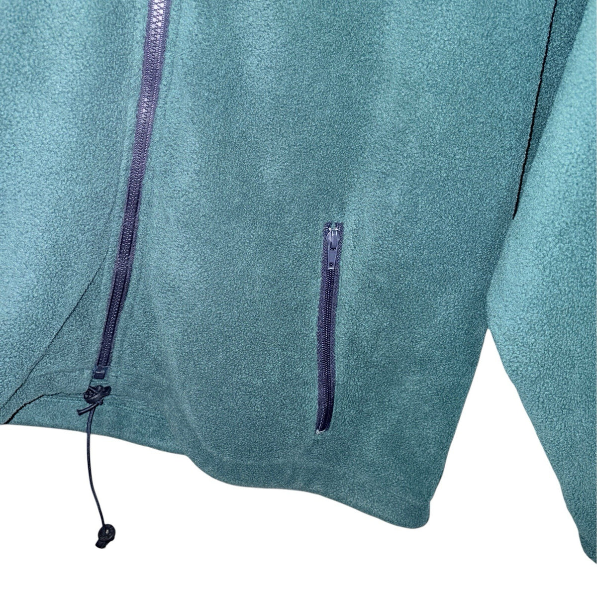 Tog 24 Men's Size XL Technical Fleece Full Zip Forest Green Pockets Drawstring