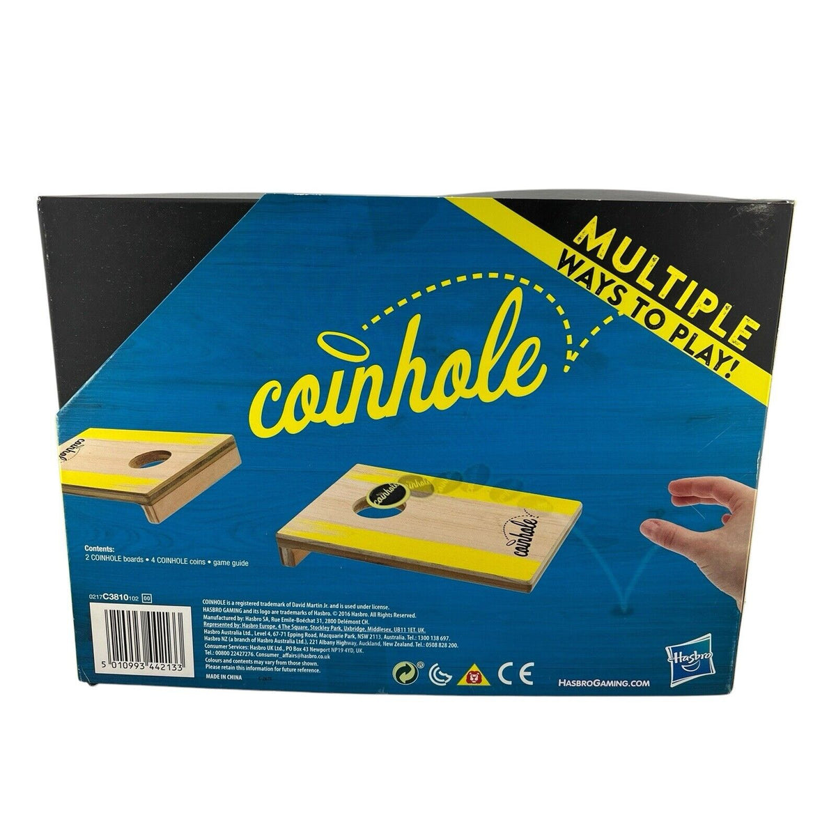 Hasbro Coinhole The Tabletop Coin Bouncing Board Game Traditional Family Skill
