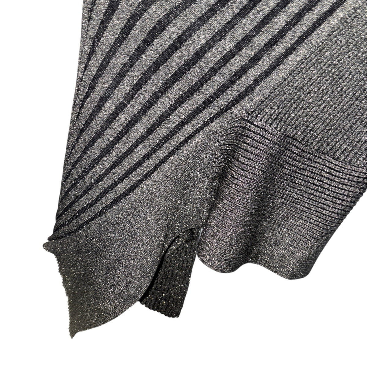 Kaleidoscope Size UK 16 Cable-Knit Open Front Cardigan Black Bronze Sparkle Xmas