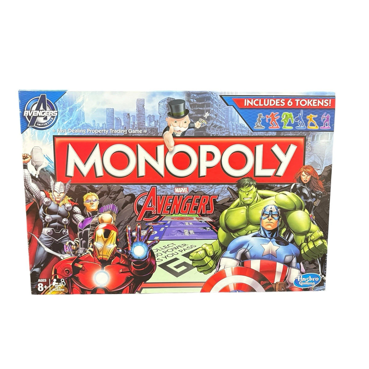 2014 Hasbro Marvel Avengers Edition Monopoly 6 Tokens Complete VGC