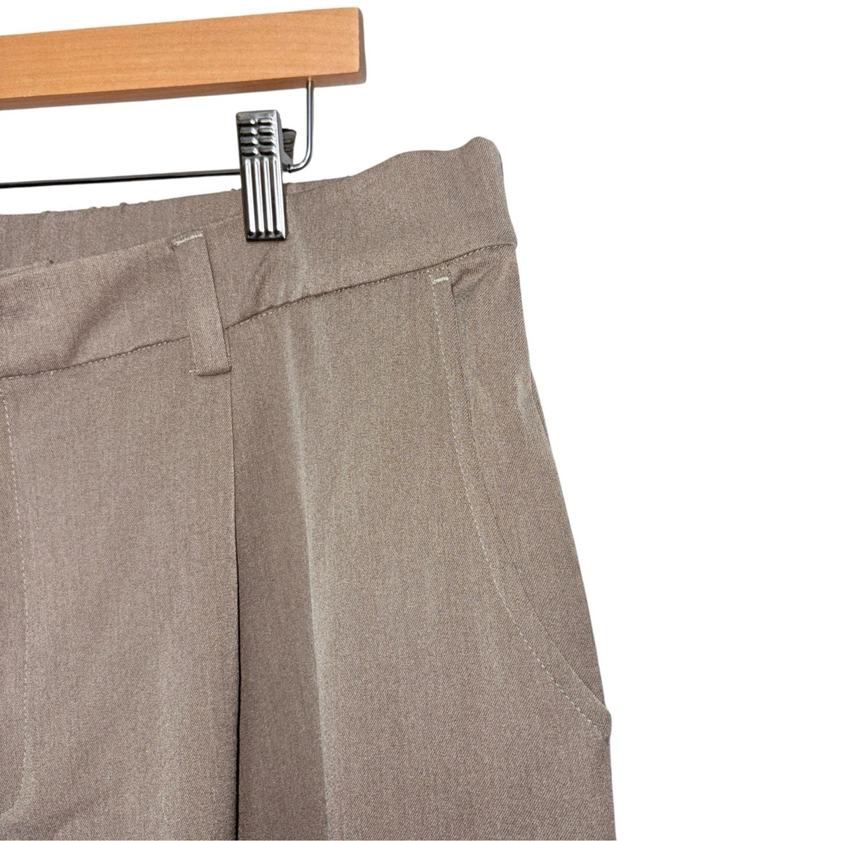 Mauvais Men's Size W36 Beige Taupe Tailored Trousers Relaxed Fit Pleated New