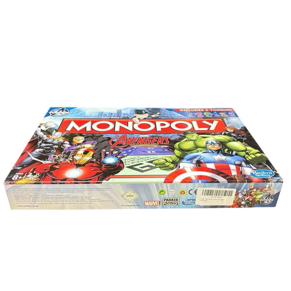 2014 Hasbro Marvel Avengers Edition Monopoly 6 Tokens Complete VGC