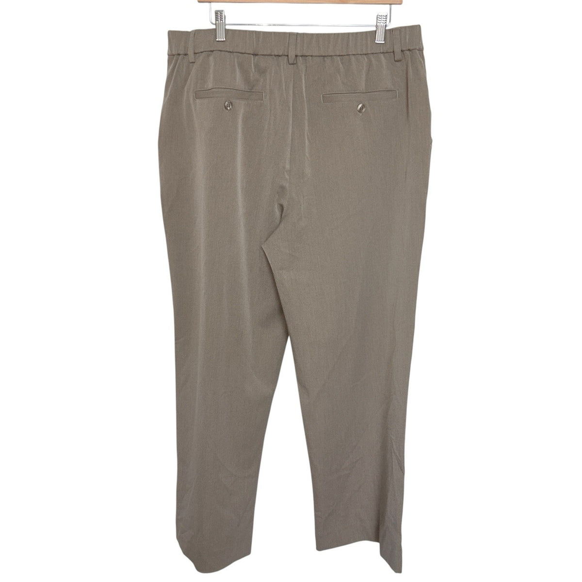 Mauvais Men's Size W36 Beige Taupe Tailored Trousers Relaxed Fit Pleated New