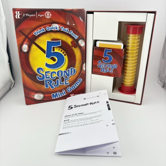 5 Second Rule Mini Game Quick-Fire Family Party Fun Complete Game VGC