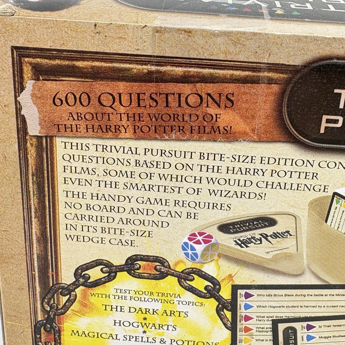 World of Harry Potter Edition Trivial Pursuit Game Quiz Travel Bitesize VGC
