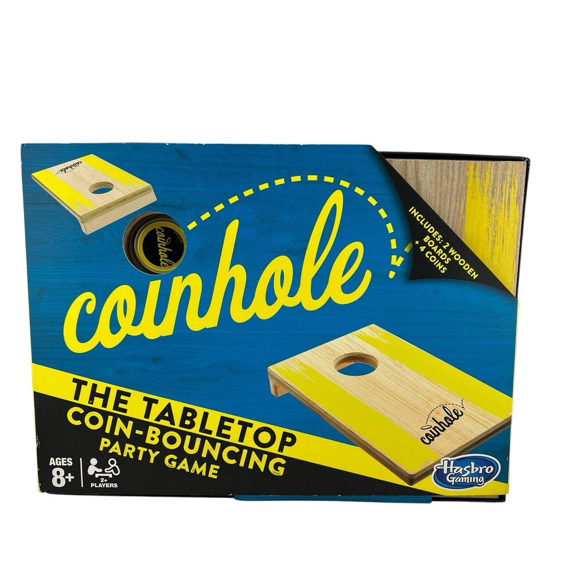 Hasbro Coinhole The Tabletop Coin Bouncing Board Game Traditional Family Skill