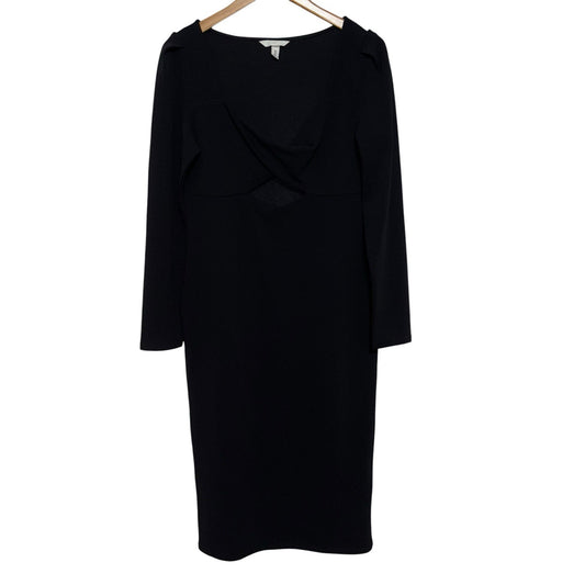 H&M Women's Size Large Long Sleeve Black Gown Dress Formal Occasions VGC
