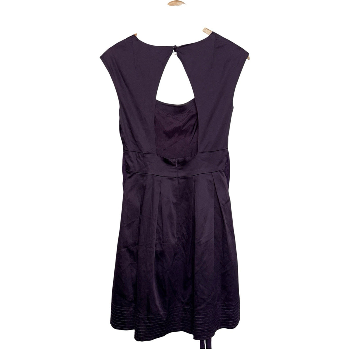 Warehouse Spotlight Women's Size UK 10 Occasions Dress Deep Purple Zip Rear Worn