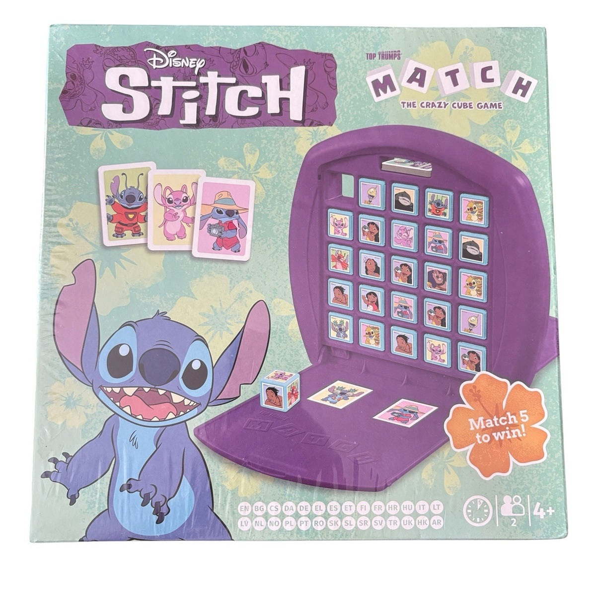Disney Stitch Top Trumps Match Crazy Cube Game Brand New Sealed