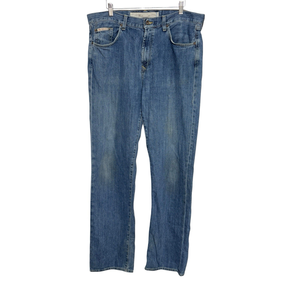 Ben Sherman Men's W36 L34 Loose Fit Blue Jeans Wide-Leg 100% Cotton Denim