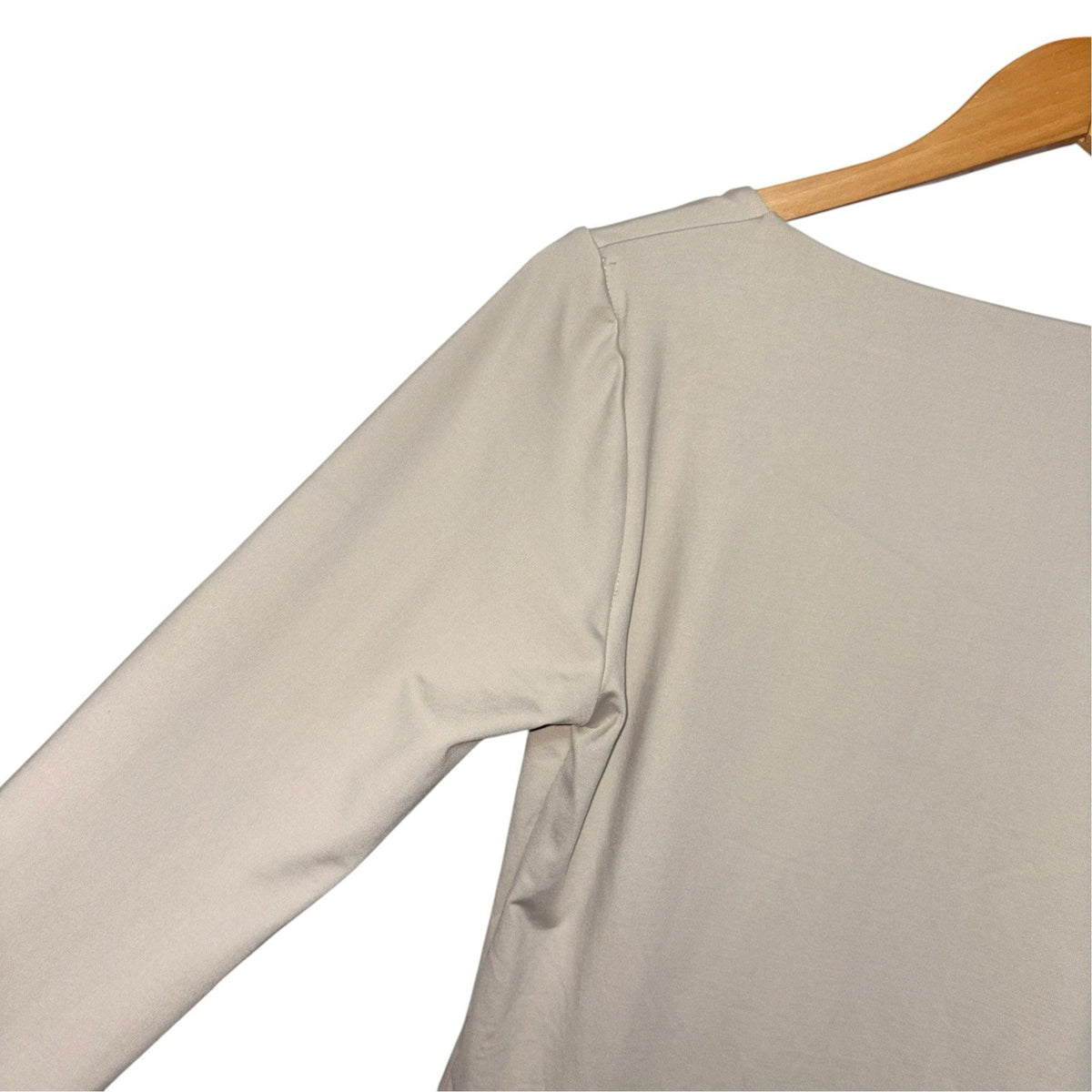 Topshop Women's Size Medium Long Sleeved Bodysuit Beige Cream Used VGC