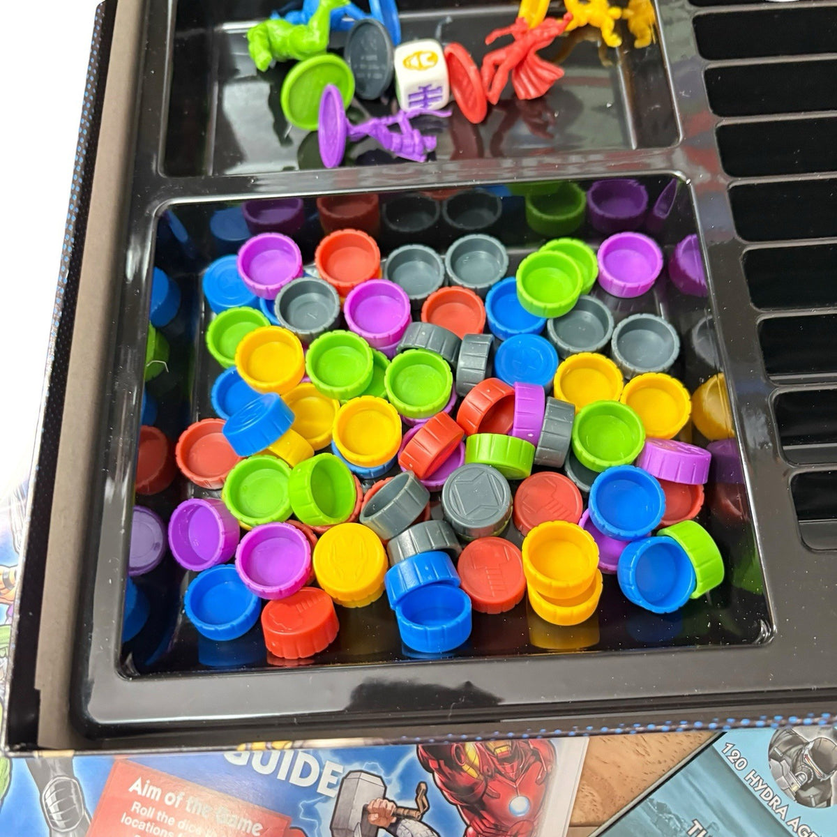 2014 Hasbro Marvel Avengers Edition Monopoly 6 Tokens Complete VGC