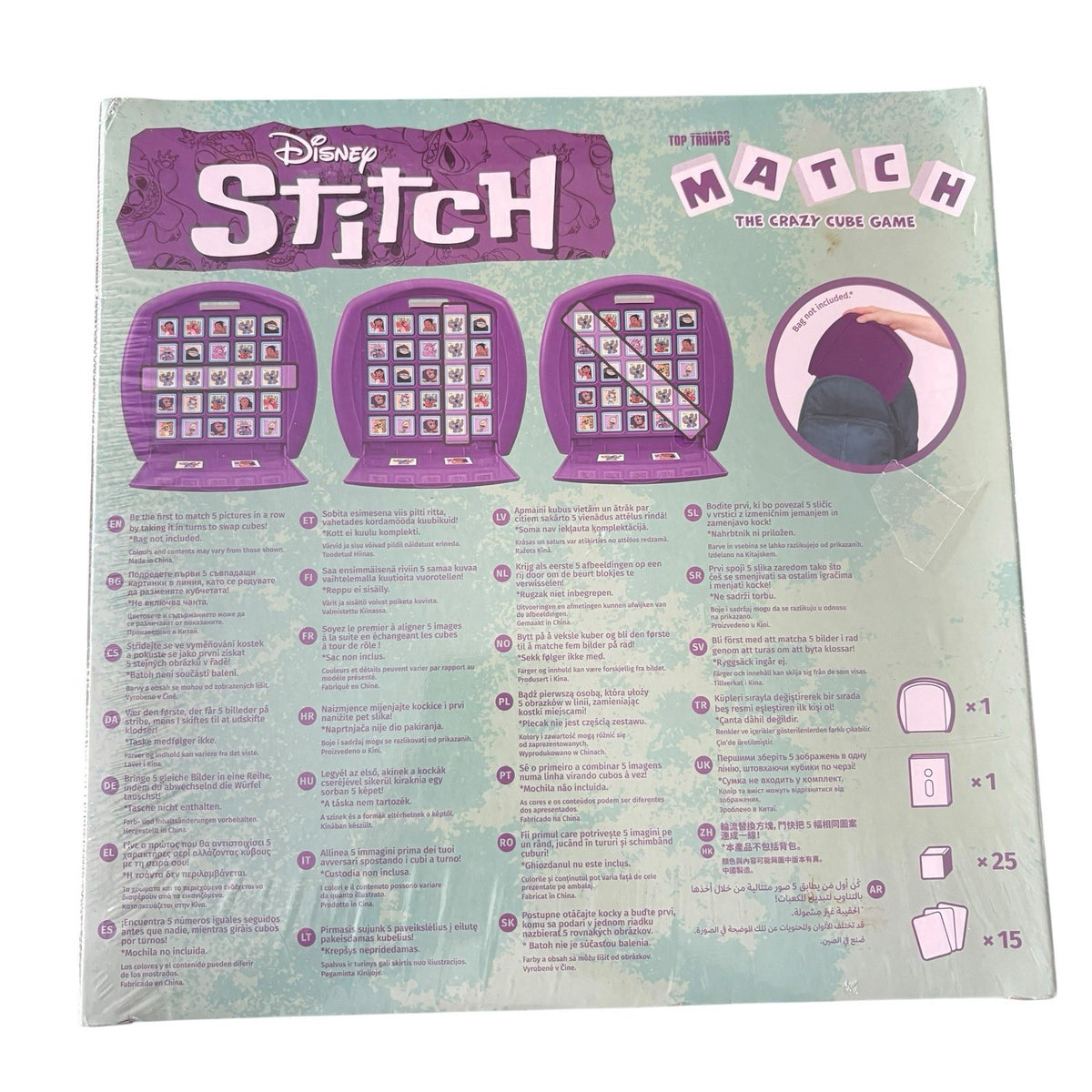 Disney Stitch Top Trumps Match Crazy Cube Game Brand New Sealed