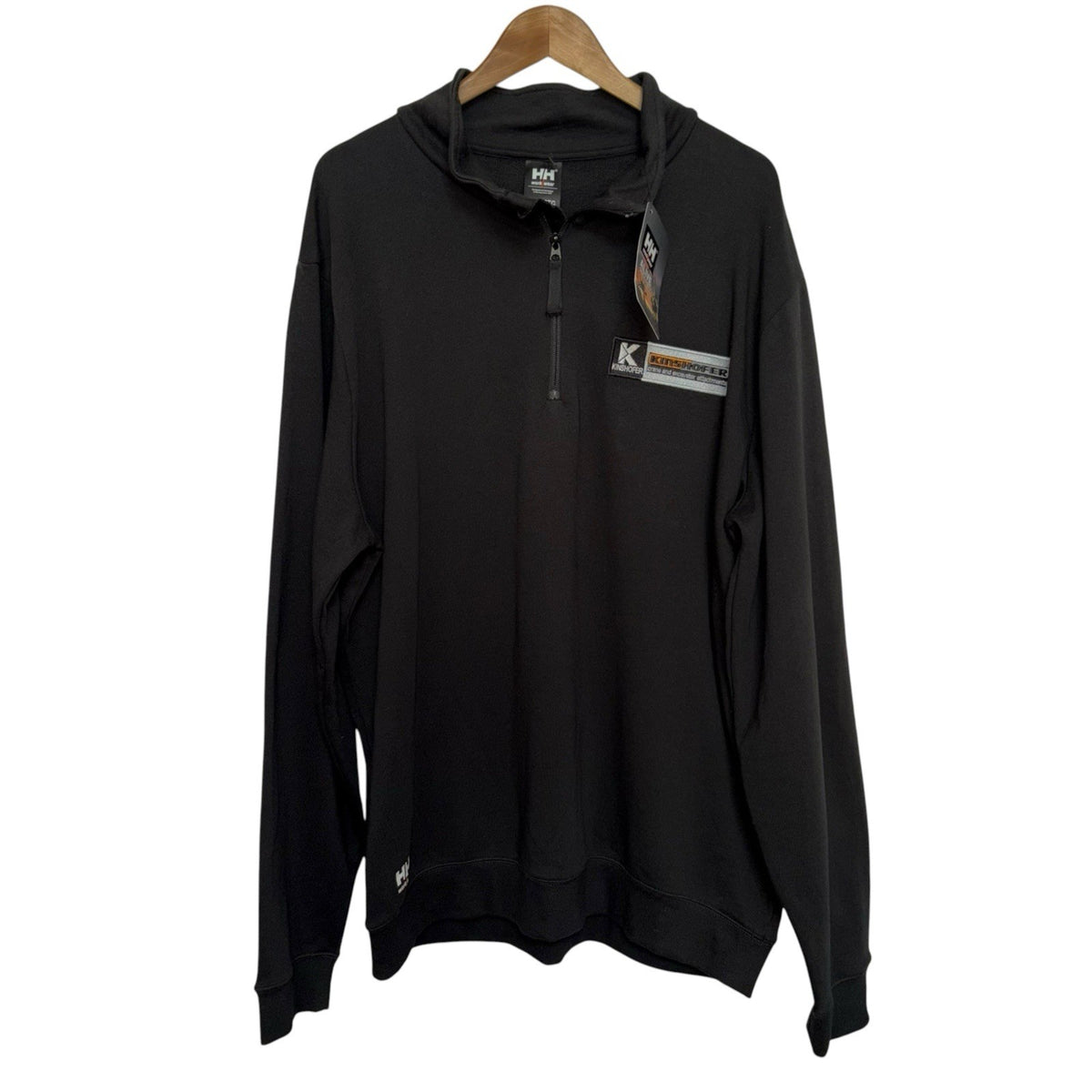 Helly Hansen Workwear Size 3XL Sweatshirt Manchester 1/2 Zip Black Branded New