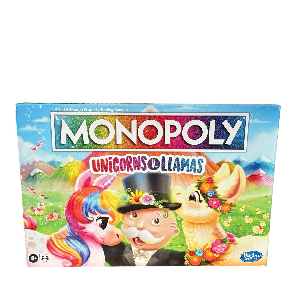 Monopoly Unicorns Vs. Llamas Board Game 2019 Complete & Very Good Condition