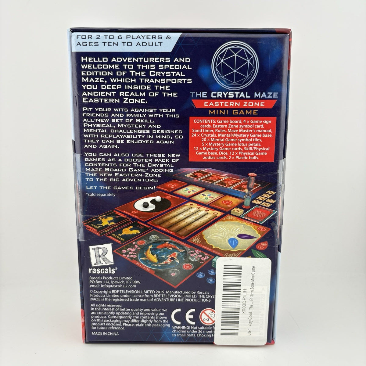 The Crystal Maze Eastern Zone Mini Game Television Game 2-6 Players 10+ VGC