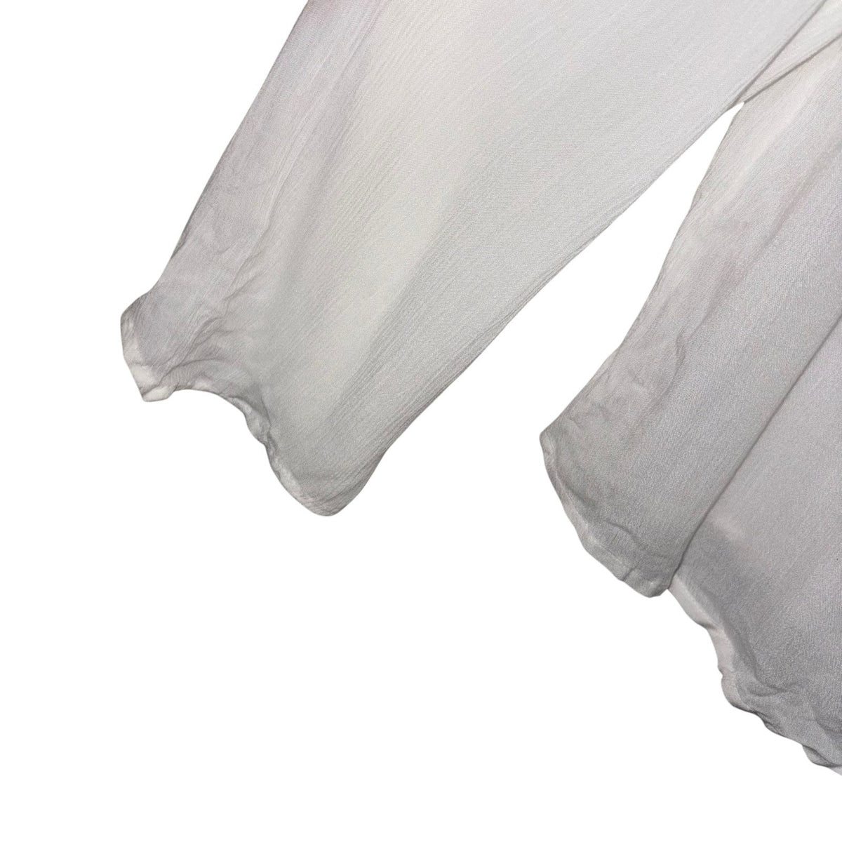 M&S Collection Women's Size UK 18 Long Sleeve Blouse Top White With Lace Panel