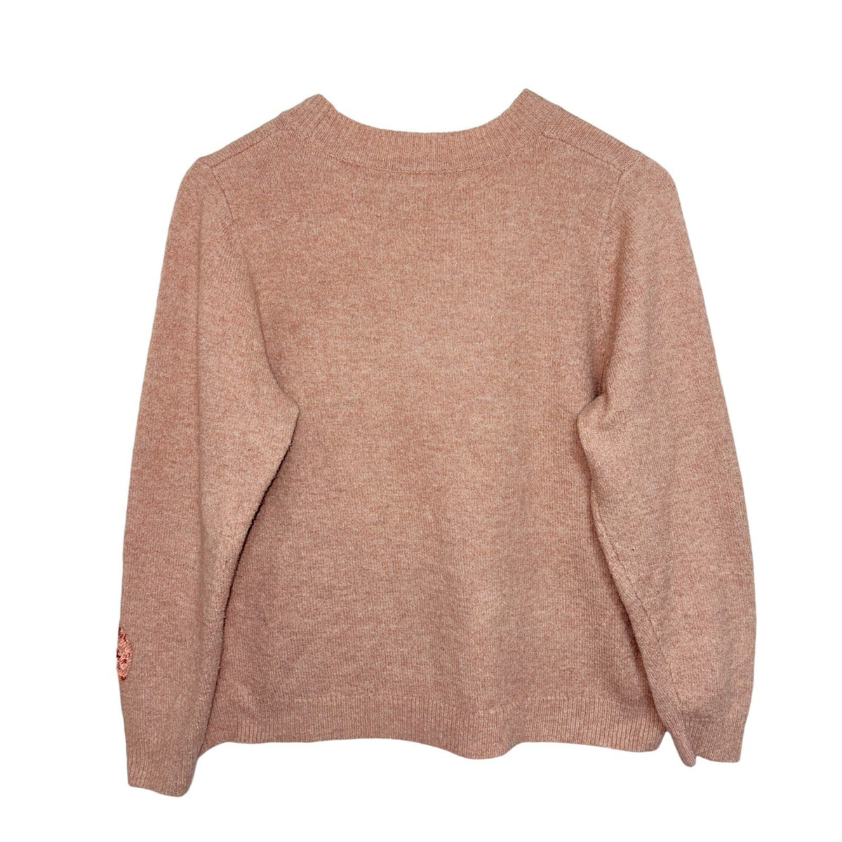 TU Women's Size UK 20 Long Sleeve Pullover Jumper Pink Knit Sequins Sparkle Xmas