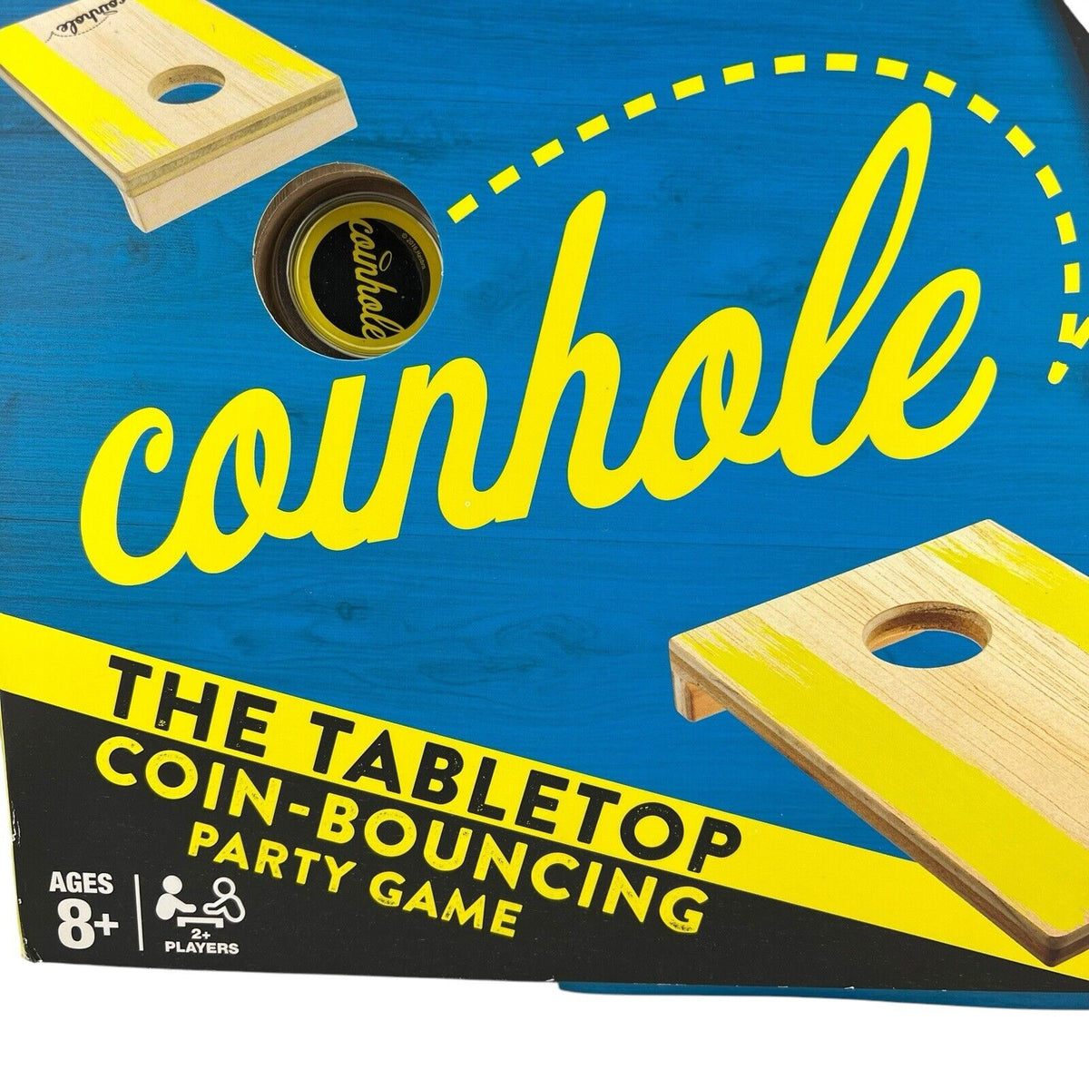 Hasbro Coinhole The Tabletop Coin Bouncing Board Game Traditional Family Skill