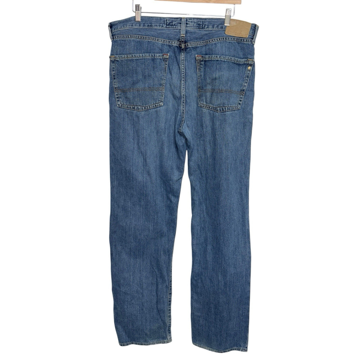 Ben Sherman Men's W36 L34 Loose Fit Blue Jeans Wide-Leg 100% Cotton Denim