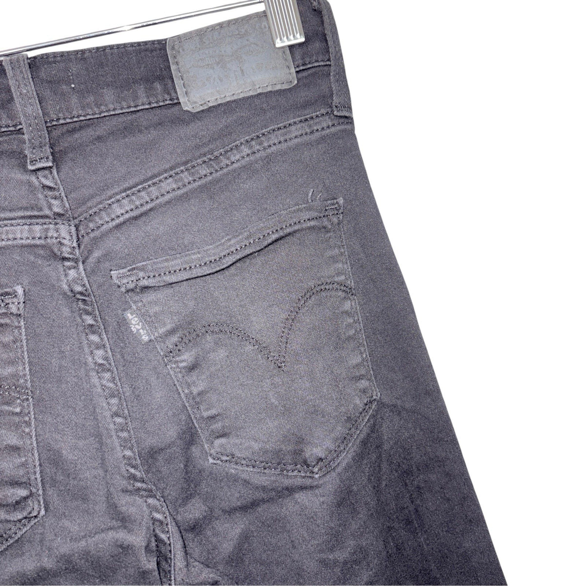Levi's Women's 25Wx30L 315 Shaping Bootcut Black Denim Jeans Cotton Stretch VGC