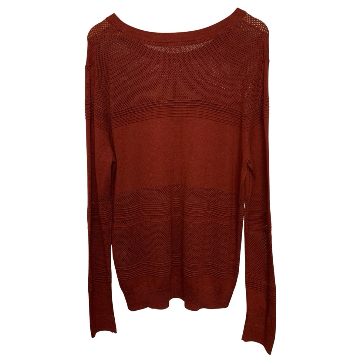 Market & Spruce Size 2XL Jumper Pullover Long Sleeve "Rowan" Rust Red New