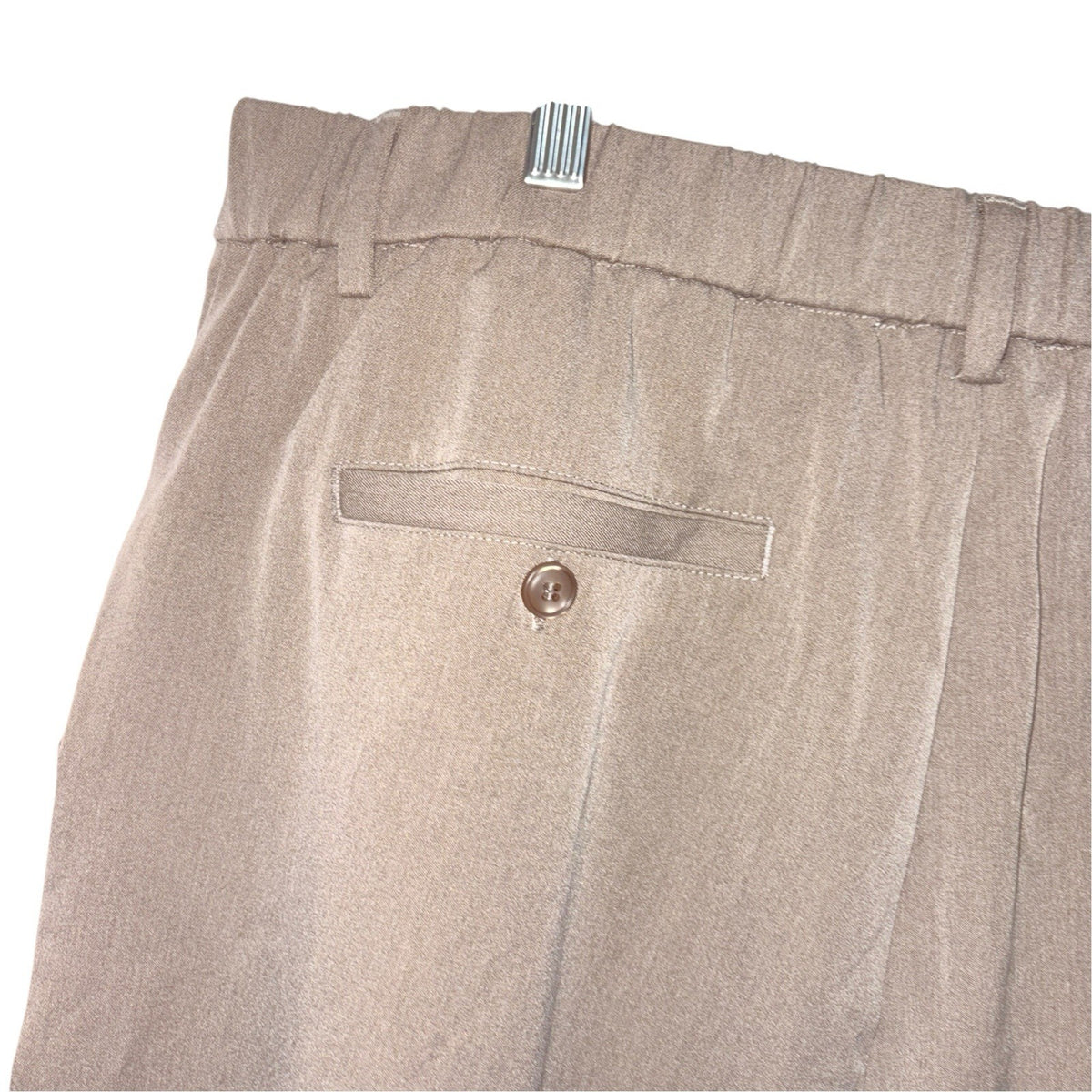 Mauvais Men's Size W36 Beige Taupe Tailored Trousers Relaxed Fit Pleated New