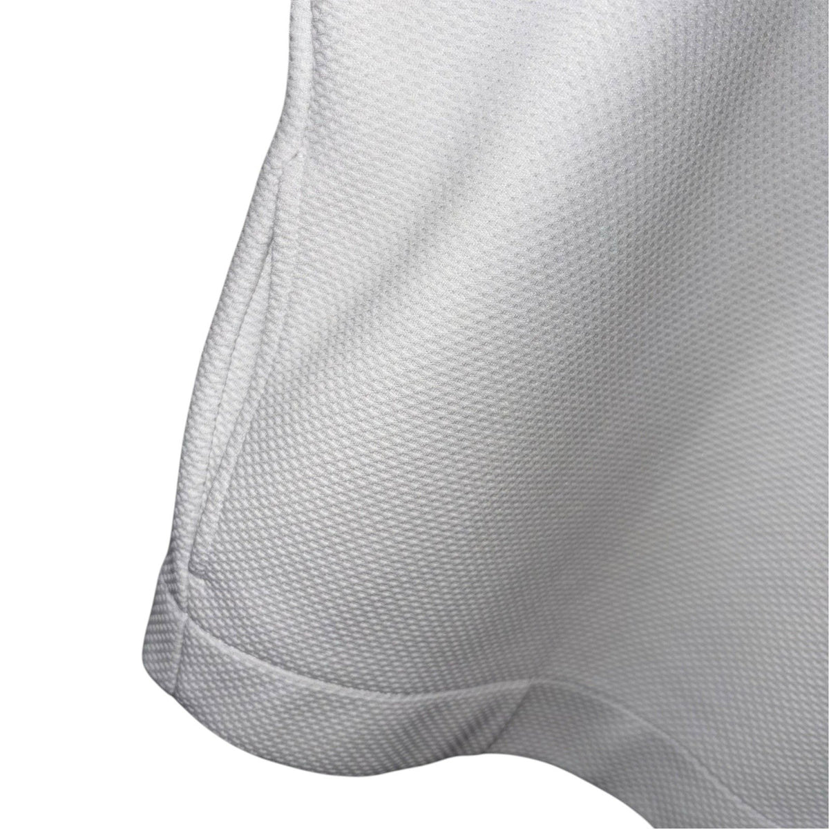 Benetton Size UK 16 Jumper Top Long Sleeve White Grey Rear Zip Futuristic VGC
