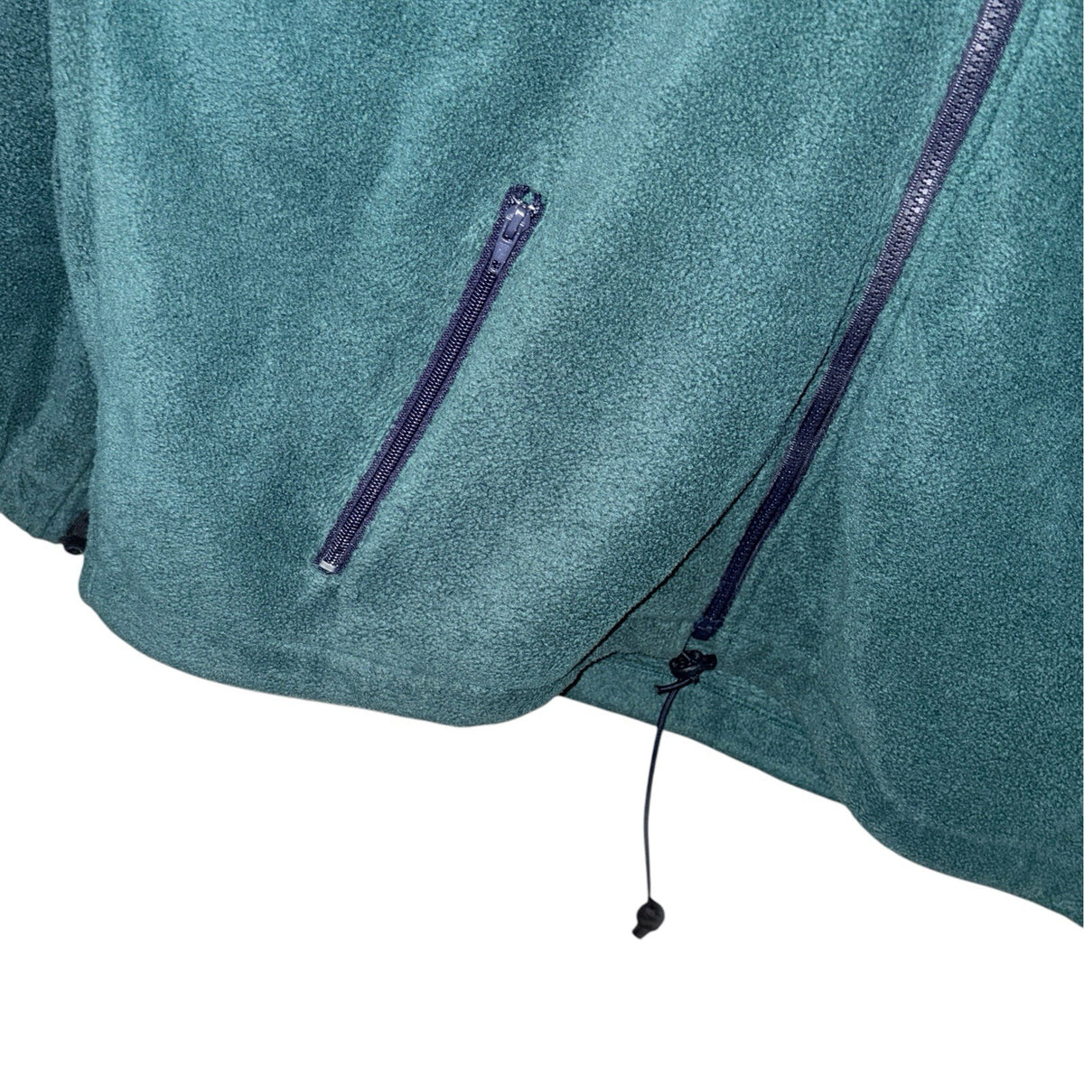 Tog 24 Men's Size XL Technical Fleece Full Zip Forest Green Pockets Drawstring
