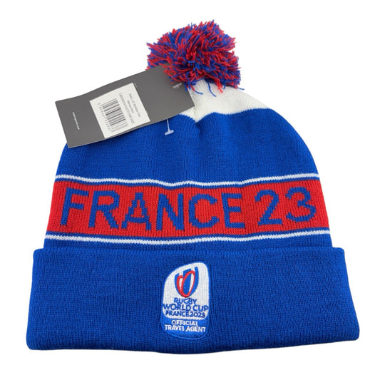 Kukri Rugby World Cup France 23 Bobble Hat Blue One Size New with Tags